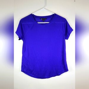Athleta Women's Active Short Sleeve Tee Blue Size Small.